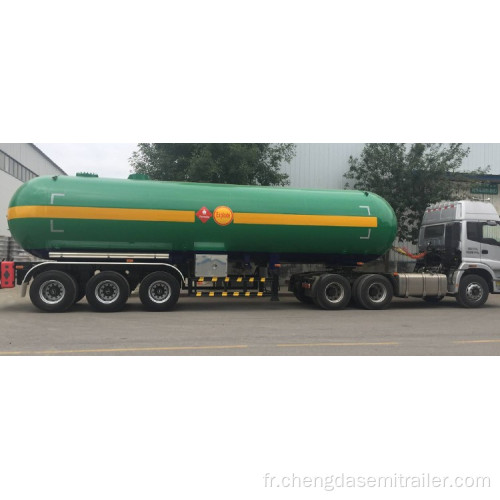 3 essieux transport de gaz LPG semi-remorque